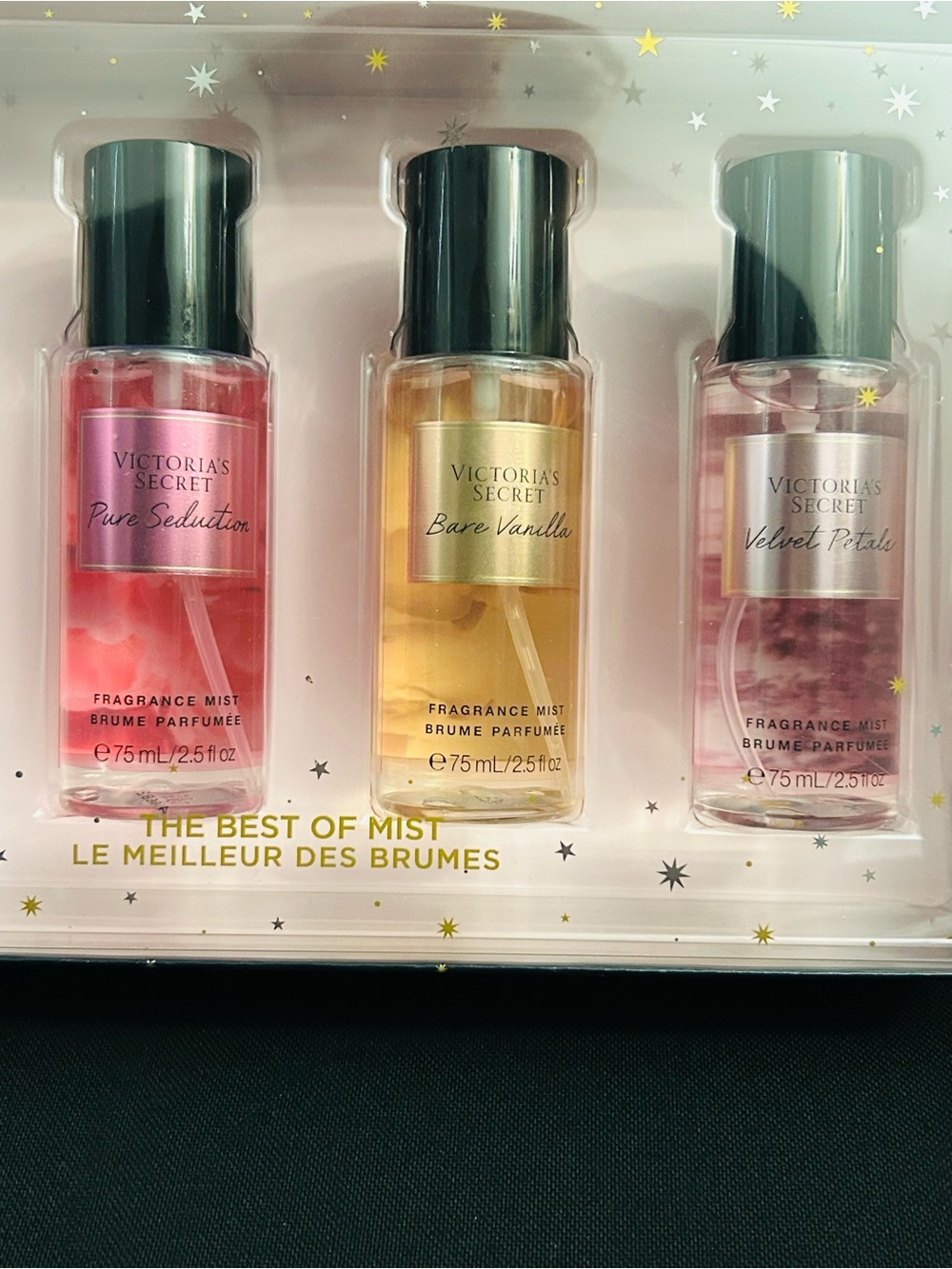 Victoria’s Secret “The Best Of Mist” 3 Bottles of Perfume Spray (2.5 fl oz) NIB